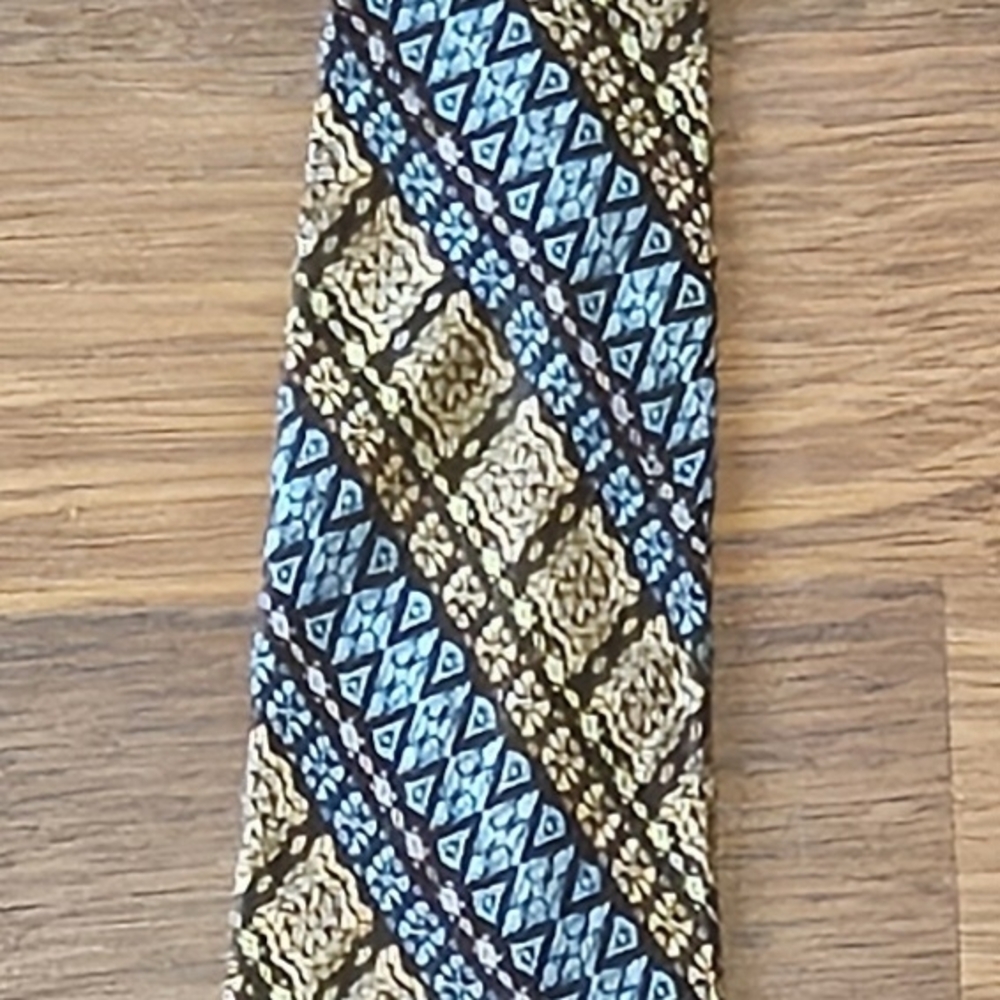 VINTAGE RICHMOND BROTHERS mens dress tie SIZE 60x4 MULTICOLOR T7